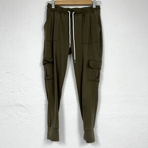 Bae Army Green Modal Cargo Jogger Sweatpants Women’s XS Athletic Gorpcore Casual